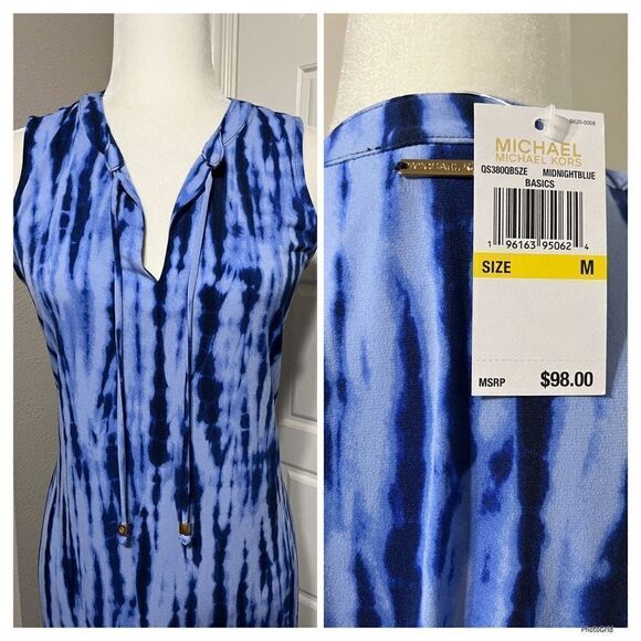 Michael Kors Midnight Blue Midi Dress - Picture 2 of 2